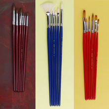 日本樱花水粉笔套装美术生用水彩画笔油画笔扇形笔画笔刷子笔