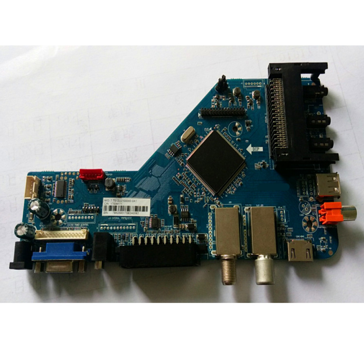 液晶电视主板自带机顶盒解码带SCART/DVB-T2/DVB-S2/CI/接口主板