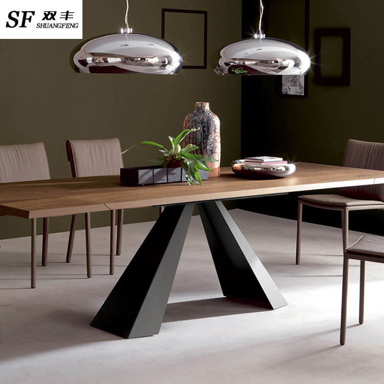 American-style solid wood boss desk conference room long table industrial style designer creative triangle training table