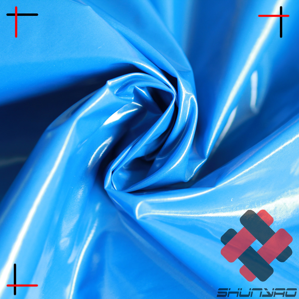 舜尧 380T尼丝纺亮PU涂层面料 订单品质光亮羽绒服布料