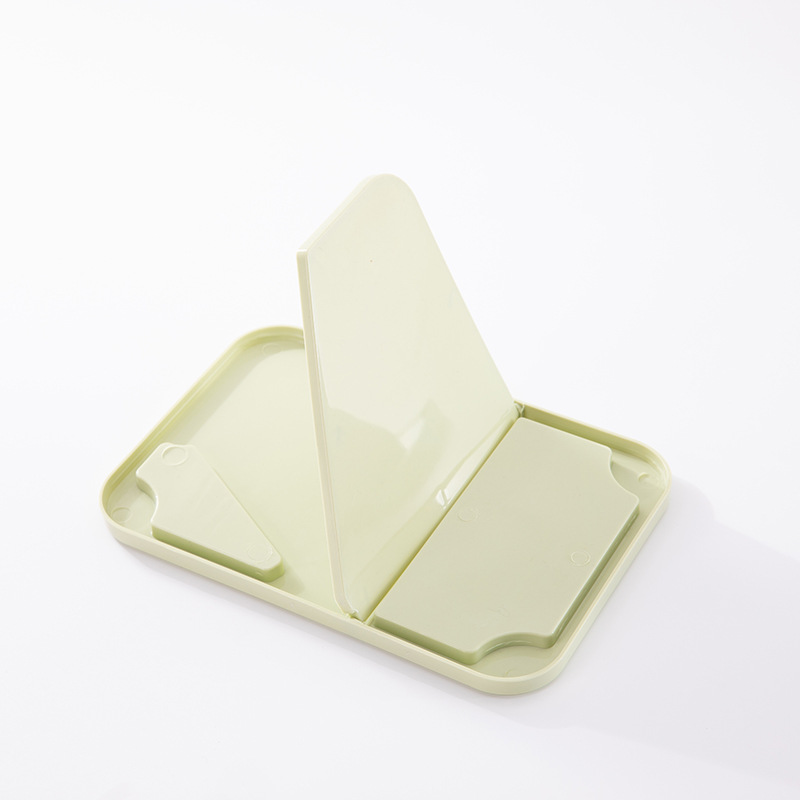 Super claro Mesa pequeño espejo escritorio plegable espejo de maquillaje estilo ins espejo estudiante simple oficina dormitorio