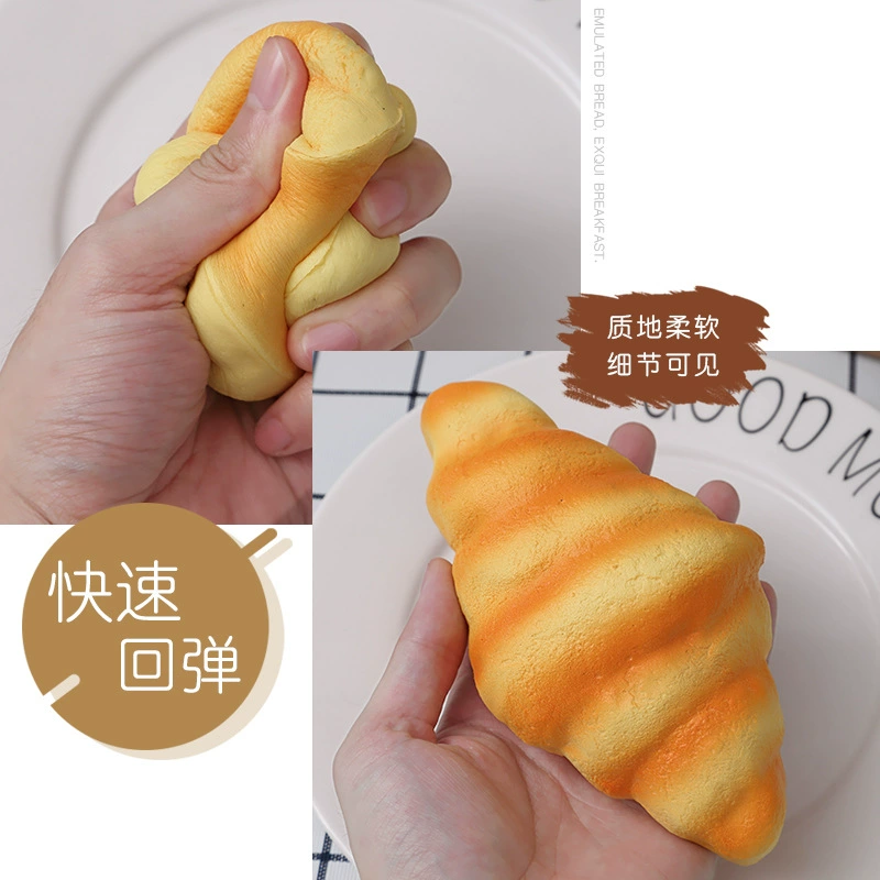 Набор реалистичных squishy-хлебцев, антистресс-игрушки для фотосессий семьи, 9 шт.