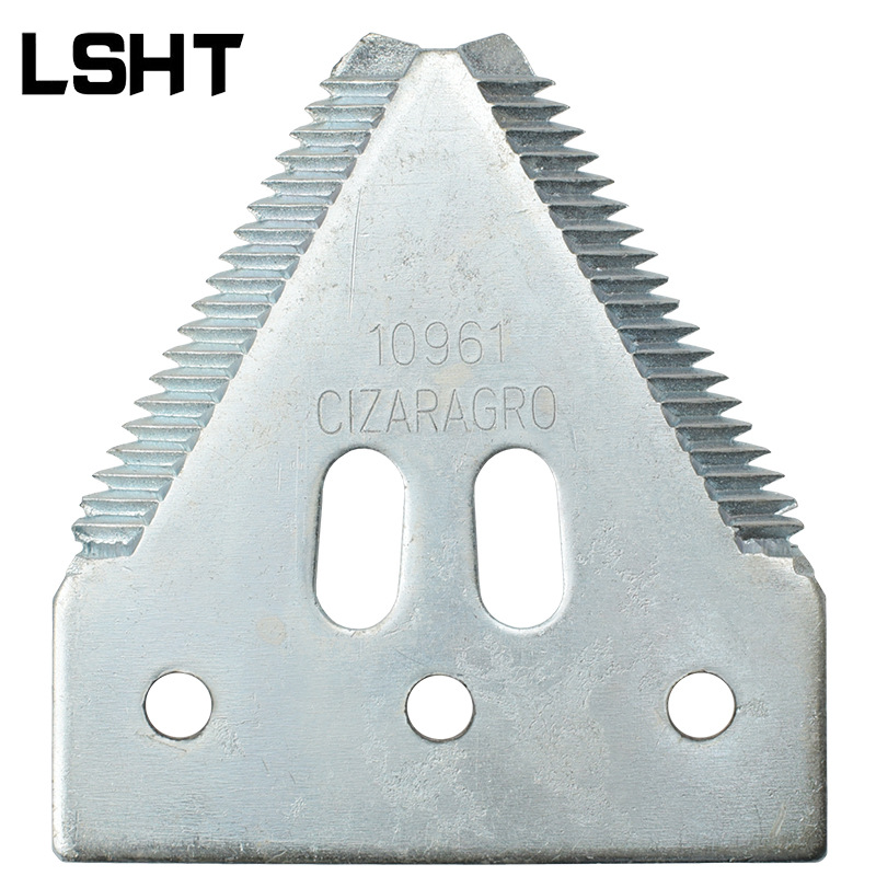 山东梁山亨通收割机刀片   农业机械零部件金 锰钢合刀 出口压齿