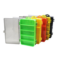 Convenient foldable double-sided thirteen-grid fishing lure box transparent storage box lure box lure fishing gear accessories tools