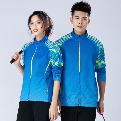 2020 Autumn Badminton Set for Men and Women, Jacket Match Uniform, Ping Pong Sport, Quick-Drying Competition Pants with Printing
