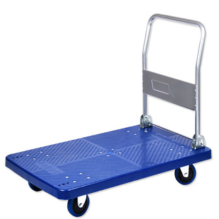 Hand pull flat trolley folding trolley trolley four-wheel trailer trolley portable household hand trolley trolley