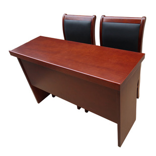 Столовый стол двойной тренировочный стол на столе конференции и стул краски с кожаным столом из дерева