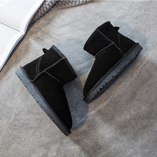 新款澳洲XLLAUGG雪地靴女靴牛皮学短靴男雪地靴i ugg i 女冬季