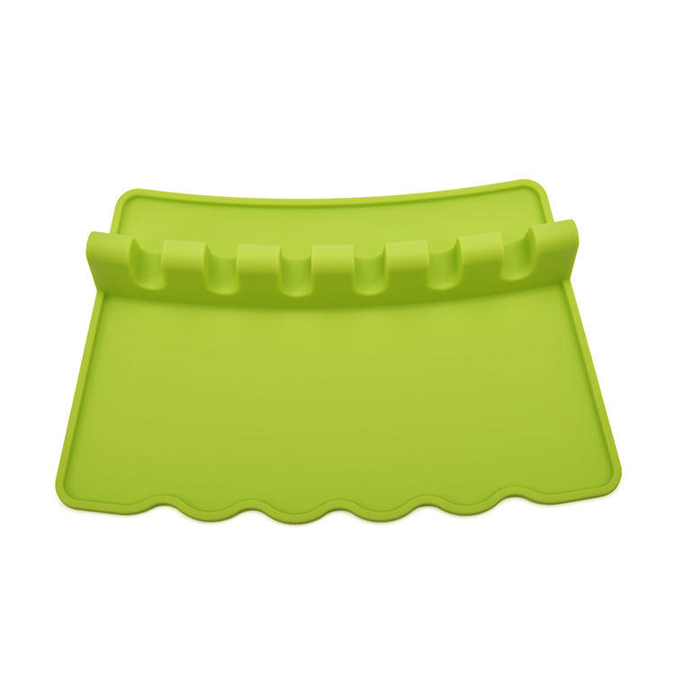 Amazon cuchara de silicona pad Dispositivo de almacenamiento cuchara de sopa estante de almacenamiento cuchara Dispositivo de almacenamiento cuchara de silicona pad espátula