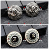 New exquisite metal buttons button button double C button decorative buckle coat button button