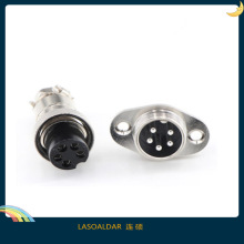 GX16航空插头2 3 4 5 6 7 8 9 10P芯针M16接插件菱形带耳朵二2孔