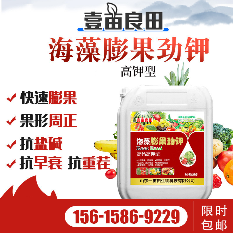 叶面水溶喷施肥高钾型 果蔬花卉生根壮苗保花提质海藻膨果劲钾