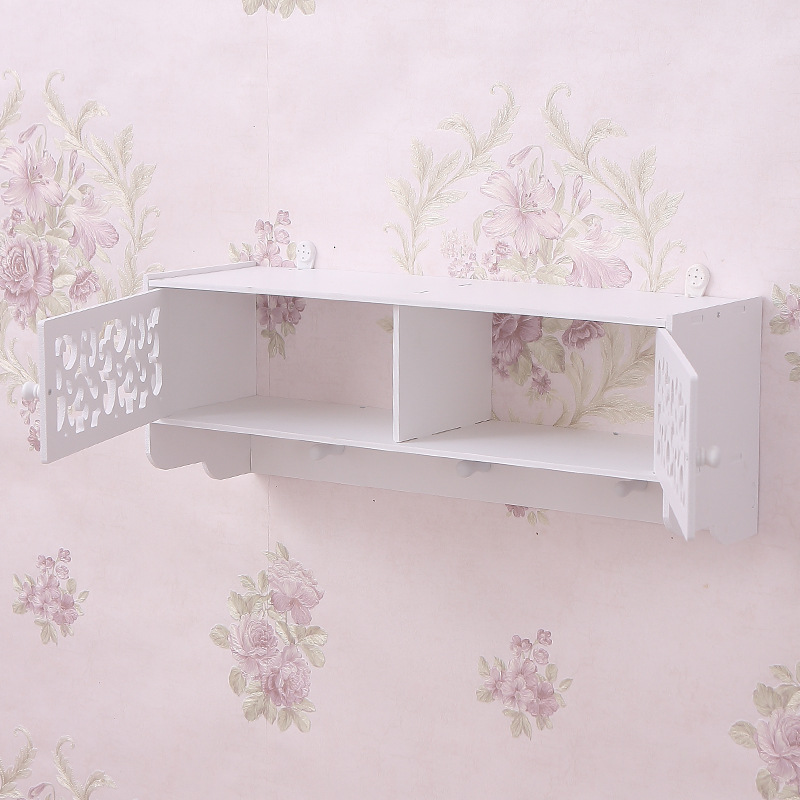 Fábrica al por mayor creativo tallado simple estante de almacenamiento hueco estante de almacenamiento de baño