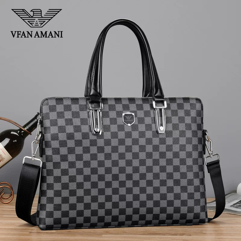 Chess, one-shoulder bag, laptop for documents, business version