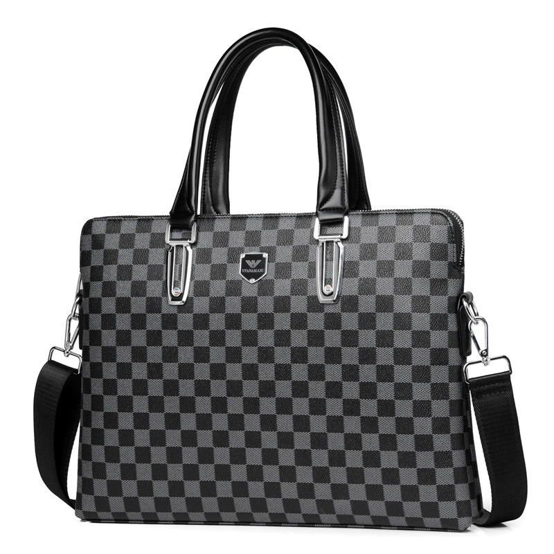 Chess, one-shoulder bag, laptop for documents, business version