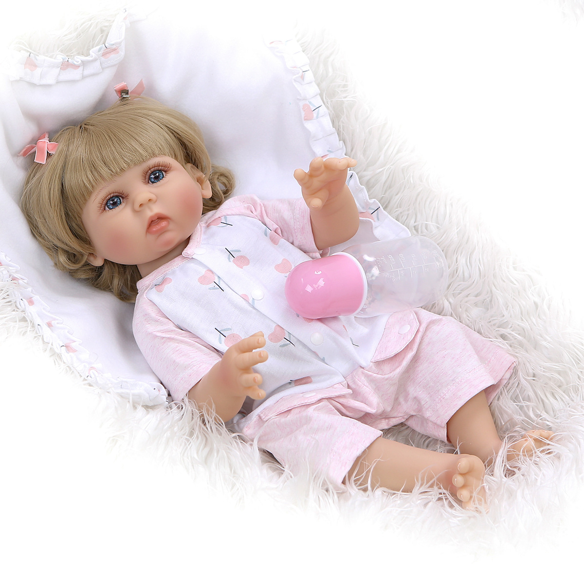 47cm cuerpo completo silicona renacido bebé niño niña