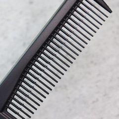 Five-prong hair comb with steel needles, wave-shaped push comb, hairpin for updo makeup, two-sided pick comb