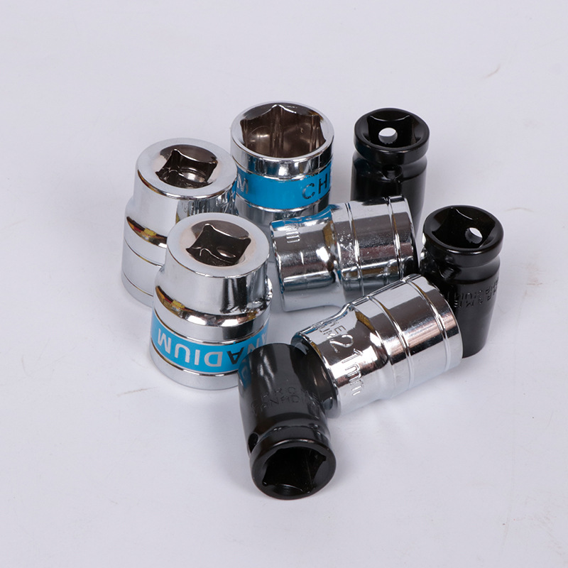 Venta al por mayor 1/2 serie 8-32mm espejo manga cabeza azul cinturón manual manga corta pistola de aire cromo vanadio acero hexagonal manga