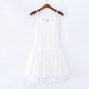 Short lace demi-season slip dress, tulle, lifting effect