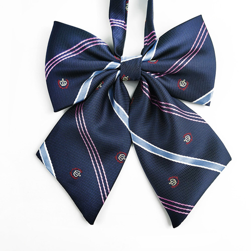 Crown tie flower tie JK bow tie striped bow jacquard Japanese bank professional female student college DK