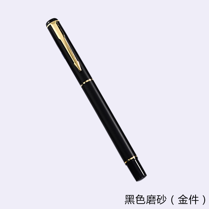 Bolígrafo de metal oficina de negocios pluma de gel Logotipo de letras en stock negocio publicidad regalo pluma firma pluma