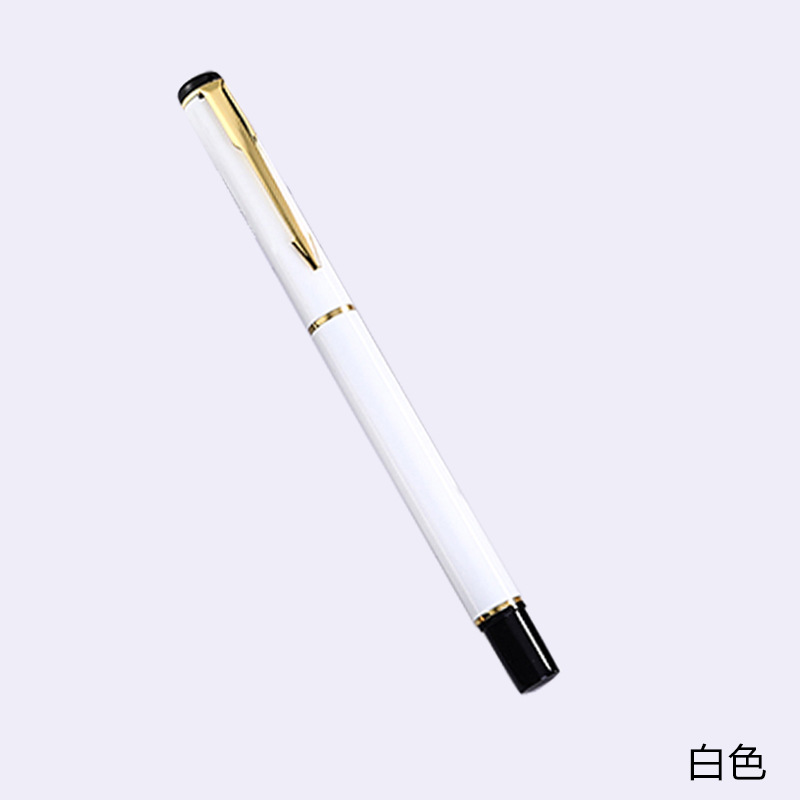 Bolígrafo de metal oficina de negocios pluma de gel Logotipo de letras en stock negocio publicidad regalo pluma firma pluma
