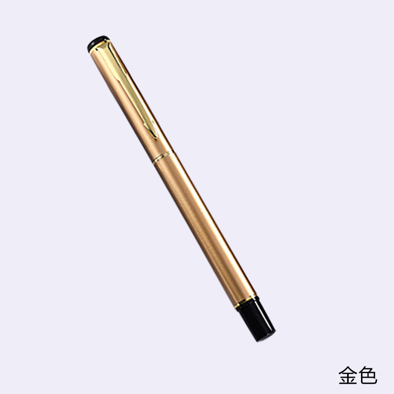 Bolígrafo de metal oficina de negocios pluma de gel Logotipo de letras en stock negocio publicidad regalo pluma firma pluma