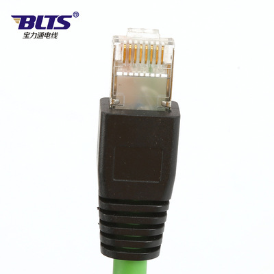 Low smoke Halogen-free Fireproof Wire harness M12 X turn RJ45 Connecting line X-coding connector Gigabit Ethernet