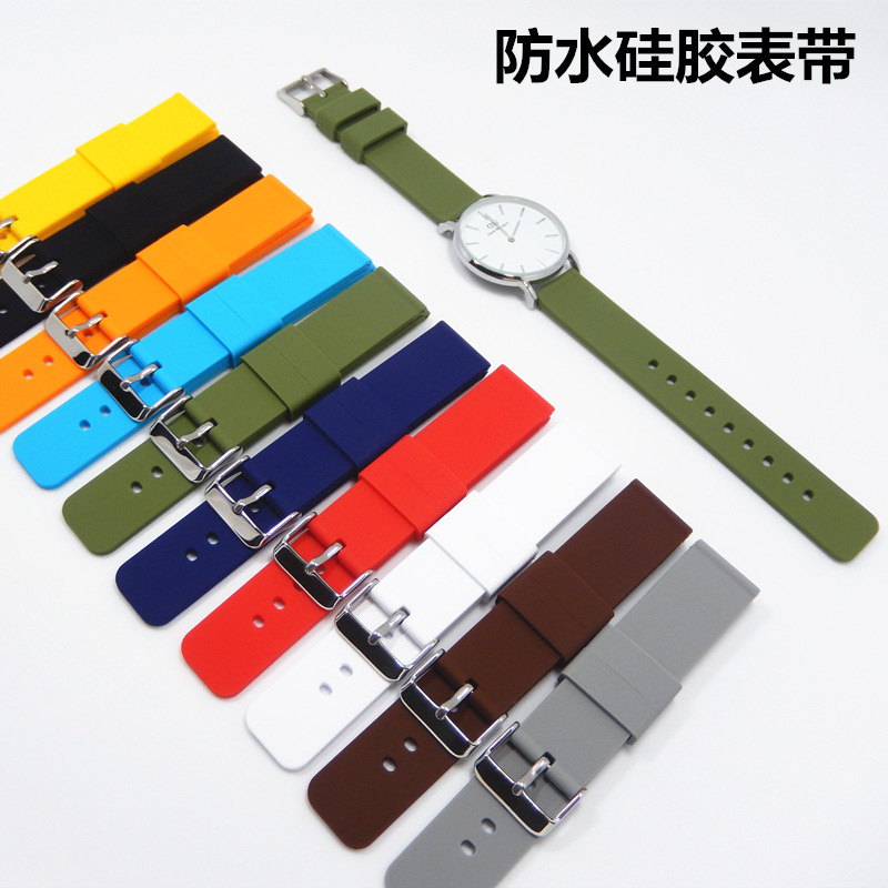 Huawei Mi Smart Watch Silicone Rubber Strap Apple Watch Chain Accessories 10\12\14\16\18\19\20\22