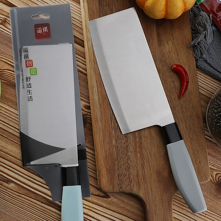 Plastic handle knife Kitchen chef stainless steel cutting knife universal sushi cooking knife, fruit knife slice
