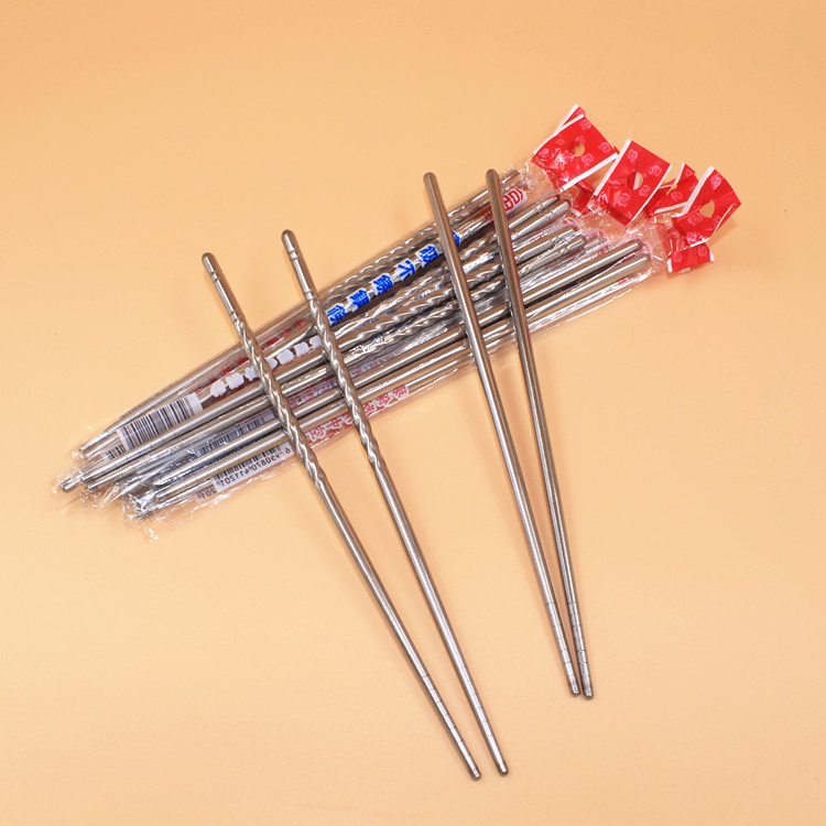 스테인레스 젓가락 고급 스레드 스테인레스 식기 가정 일 학생 젓가락 도매공장 직공급