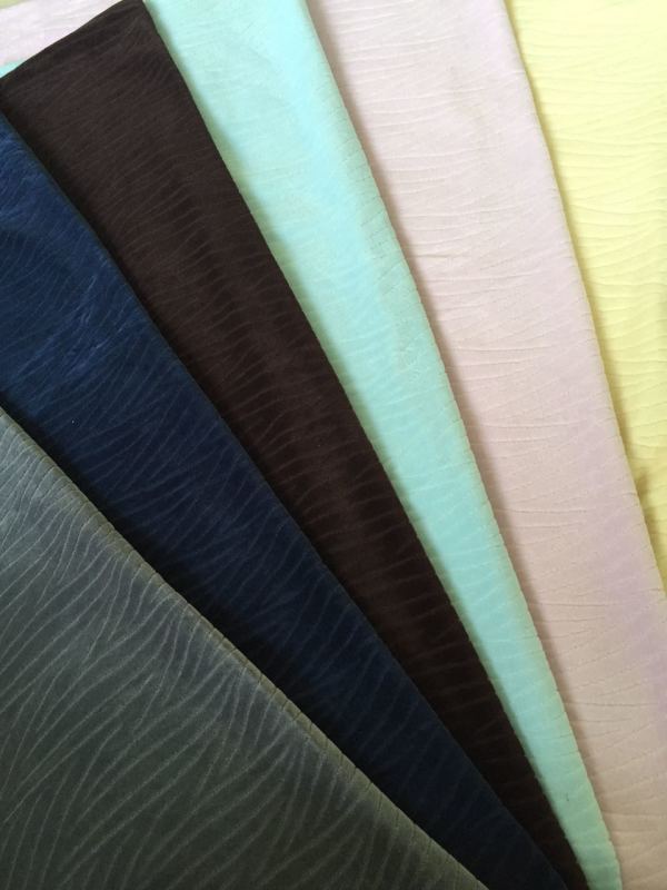 针织面料 棉点点布提花天鹅绒剪毛布 床上用品面料提花抱枕布料