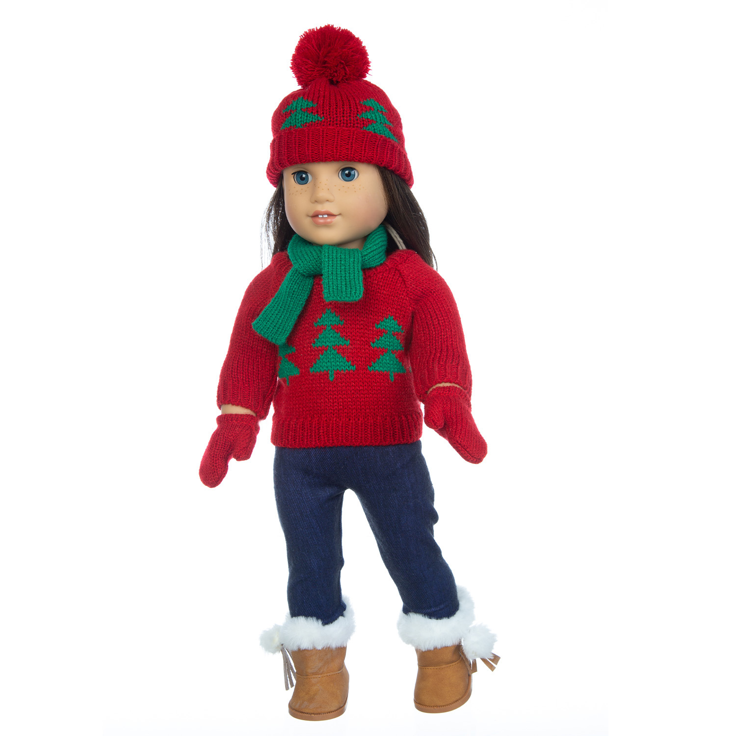 Ropa de muñeca de Navidad suéter de muñeca de 18 pulgadas 43cm ropa de muñeca de Niña Americana ropa de muñeca de Navidad