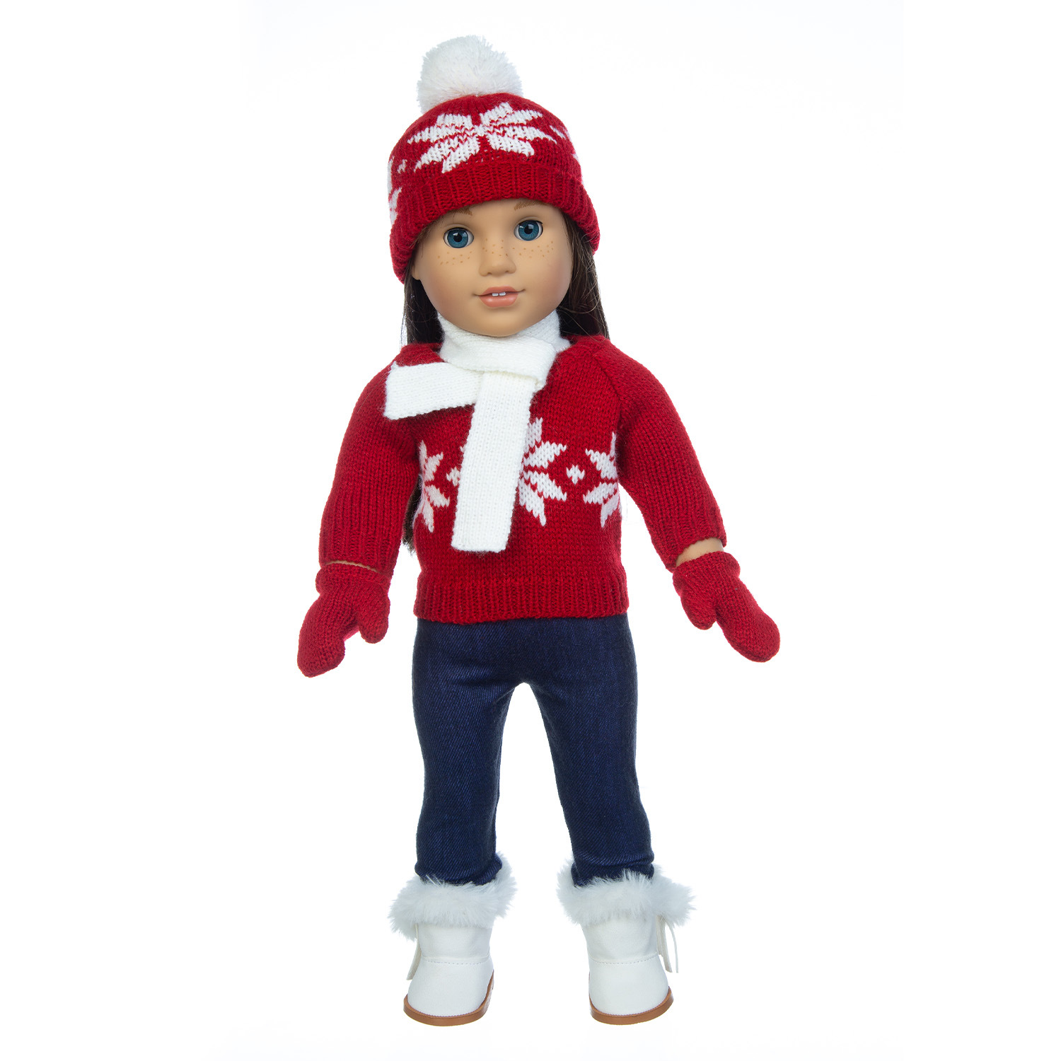 Ropa de muñeca de Navidad suéter de muñeca de 18 pulgadas 43cm ropa de muñeca de Niña Americana ropa de muñeca de Navidad