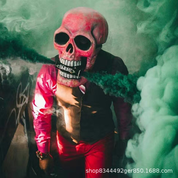 Cráneo máscara sombrero de Halloween máscara de miedo fantasma Festival casa embrujada bar vestir apoyos ventas directas de la fábrica