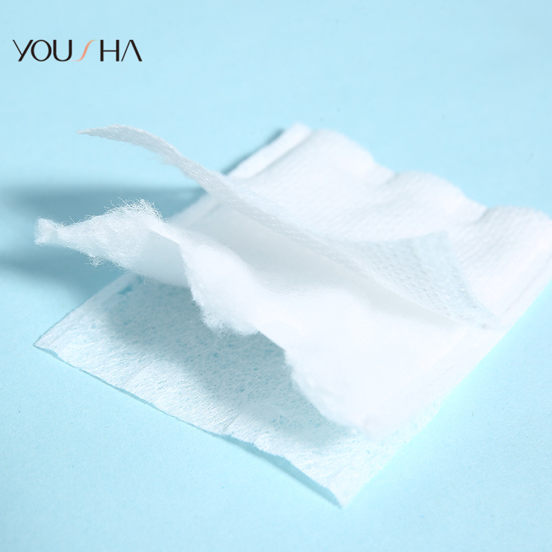 Yousha sándwich cosmético algodón hoja 222 piezas estiramiento bolsa doble efecto cosmético algodón hoja de fábrica al por mayor YV119