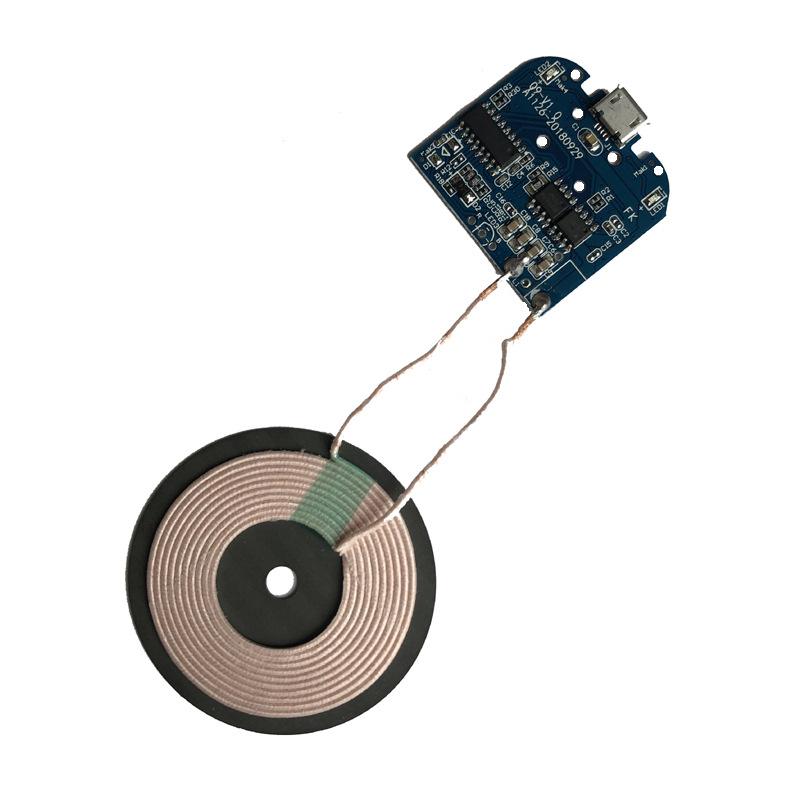 无线充电器发射端模块PCBA板+线圈qi标准diy改装方案通用安卓苹果