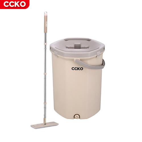 CCKO hand-washable rotary mop household lazy mop artifact automatic water bucket mop holder wet and dry use