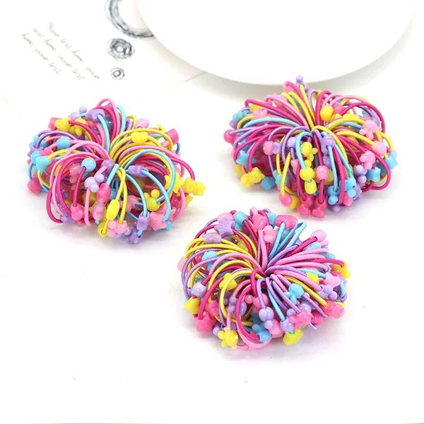 Korean version of the hair rope cartoon children's rubber band does not hurt the baby hair band girl hair rope headdress manufacturers wholesale