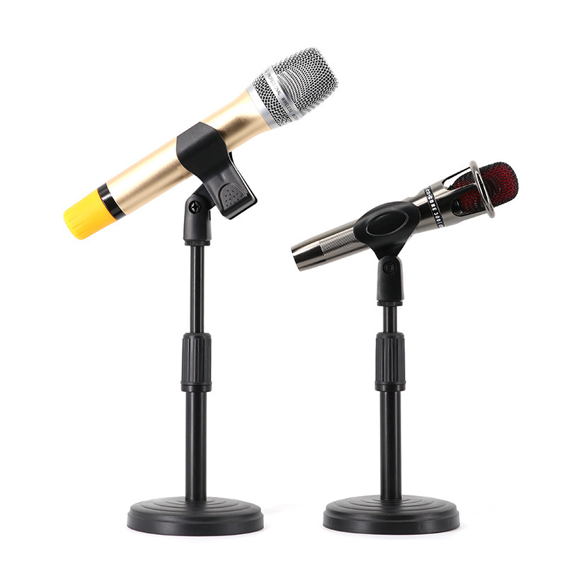 Desktop Microphone Microphone Stand Live Mobile Phone Stand Disc Display Stand Metal Full Plastic Lifting Tube