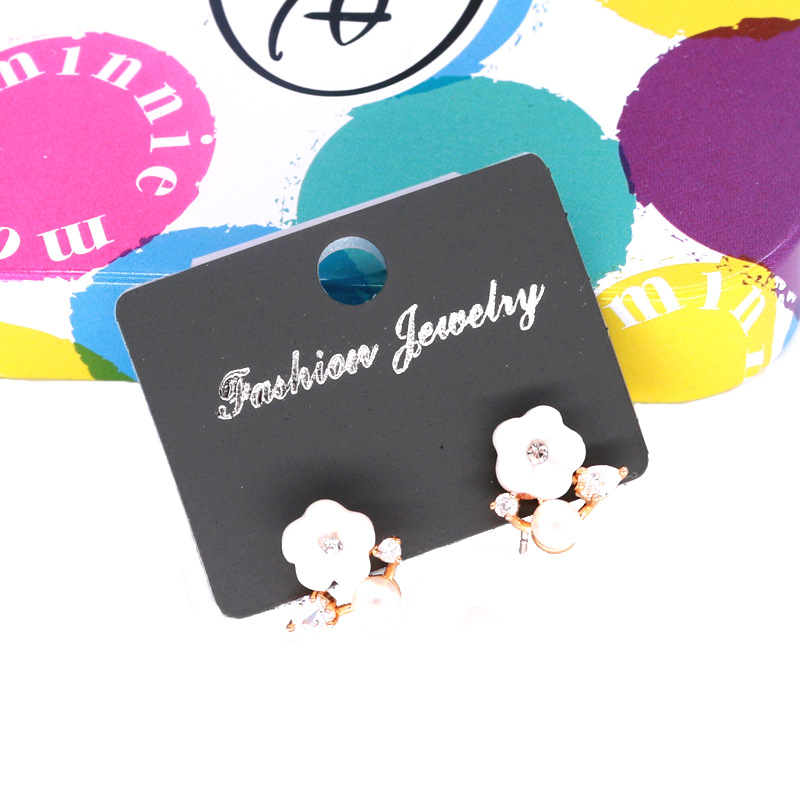 黑色耳环挂卡 带弯钩 PVC包装纸耳钉耳夹卡 小饰品卡纸