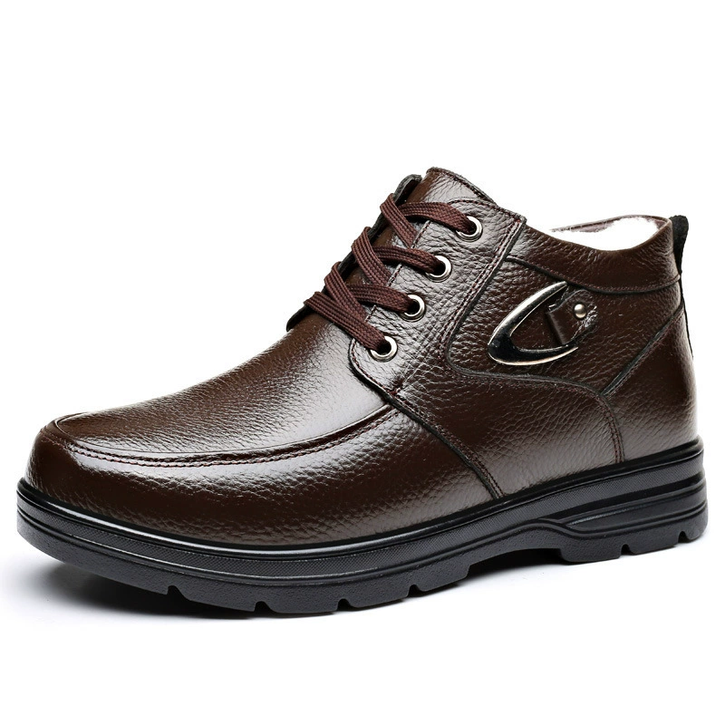 Shoes, demi-season warm boots, footwear, genuine leather