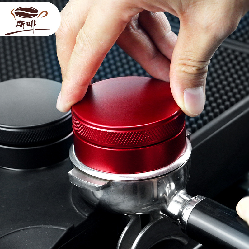 Macaron polvo de tela de tres hojas Prensa de café en polvo Prensa martillo presión de altura ajustable llenado de polvo cuantitativo Prensa 51/58MM