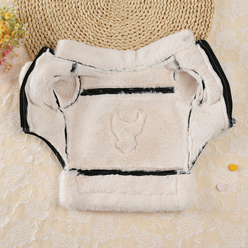 Autumn and winter new pet clothes, flying eagle leather jacket and velvet warm pet clothing, atmospheric cat and dog clothes