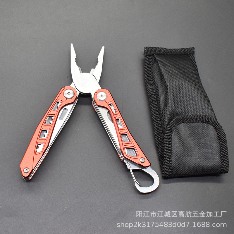 现货折叠多功能刀钳 活动钳子 户外野营用品车载多用刀钳带钥匙扣