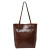 Capacious shoulder bag, leather purse, one-shoulder bag, genuine leather