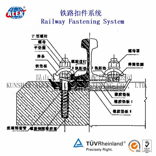 轨道地下线扣件系统生产厂家地铁扣件工厂