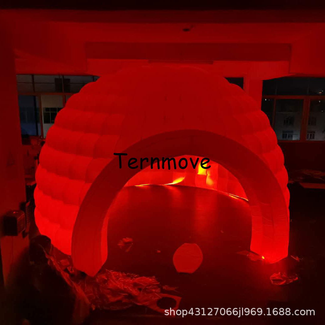 inflatable luna tent发光充气帐篷气模户外移动展览半圆灯光帐篷