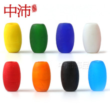 佛珠DIY特色古法老琉璃腰珠鼓珠22x13mm 彩色散珠批发饰品配件