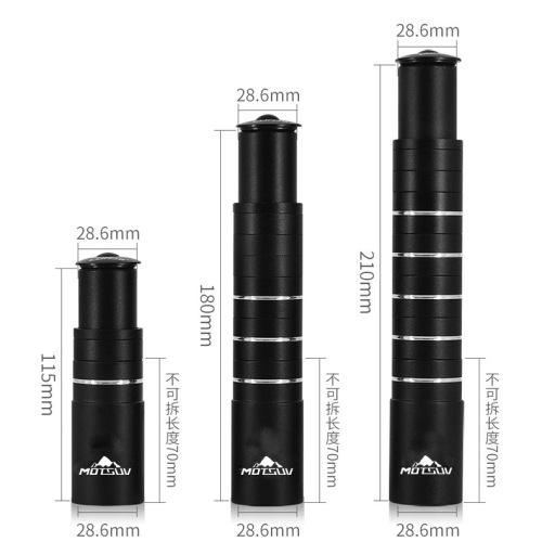 MOTSUV mountain bike bicycle stem heightener adjustable handlebar heightening front fork tube lifting extender accessories